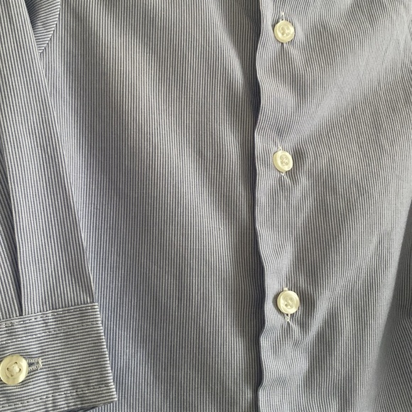 Unbranded Boys Pinstripe Button Down Dress Shirt - Picture 10 of 14